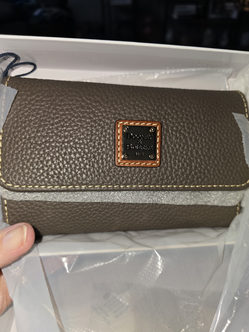 Dooney & Bourke Leather Satchel with Matching Wallet - Picture 4 of 4